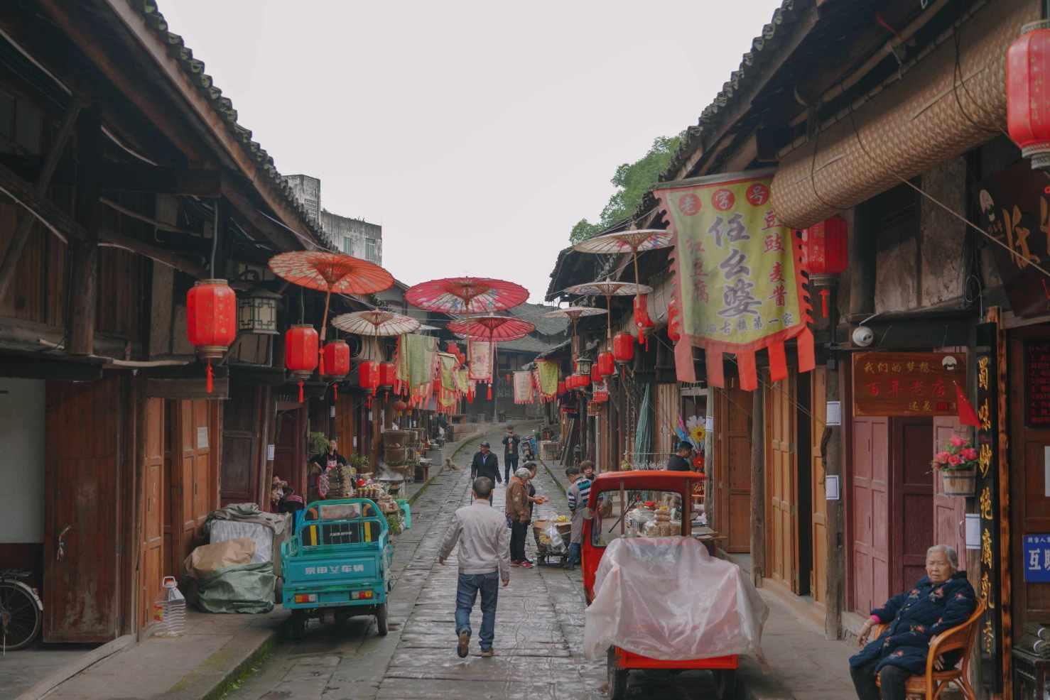 重庆酉州古城雪景如画